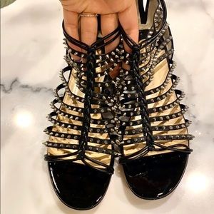 Christian Louboutin studded sandals - almost new!!